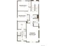 Second-floor plan showing a primary bedroom with walk-in closet, bedrooms, bath, and laundry at 11481 E Briarwood Cir, Centennial, CO 80112