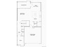Layout of the first floor featuring an open kitchen, great room, a nook, and a 2-bay garage at 6751 Arbor E Blvd, Thornton, CO 80602