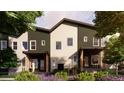 Modern townhome showcasing its contemporary design, clean lines, and inviting entrance perfect for suburban living at 3728 W 1St Ave, Denver, CO 80219