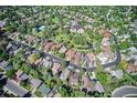 Stunning aerial view showcases lush landscaping and beautiful homes in a quiet neighborhood at 8101 E Dartmouth Ave # 22, Denver, CO 80231