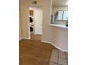 Stackable LG washer and dryer in a laundry closet at 5775 W Atlantic Pl # 103, Lakewood, CO 80227