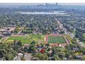 Property view showcasing surrounding area, including a nearby sports field at 7115 Geneva Ct, Lakewood, CO 80214