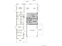 Detailed floor plan showcasing the layout of the bedrooms, kitchen, great room, and garage at 200 Lark Sparrow Way, Bennett, CO 80102