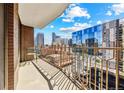 Balcony view featuring an eye-level perspective of the downtown cityscape at 1020 15Th St # 13K, Denver, CO 80202