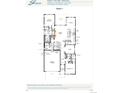 Detailed floor plan featuring 2 bedrooms, 2.5 bathrooms, kitchen, primary bedroom, dining, and a two-car garage at 11126 Amber Light Cir, Littleton, CO 80125