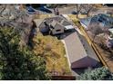 Aerial view of the house showing the layout and backyard at 2061 E Floyd Ave, Englewood, CO 80113