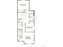 Upstairs, find 3 bedrooms, 2 baths, walk-in closet, and laundry at 1226 Penner Dr, Erie, CO 80026