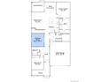 Detailed floor plan featuring a 2-bay garage, owner's suite, and an optional study at 737 Raindance St, Erie, CO 80516