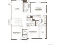 Second-floor floorplan featuring three bedrooms, two bathrooms, a laundry room, and a loft at 4479 Boone Cir, Brighton, CO 80601