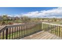 Deck overlooking a wetland with a blue sky and some clouds at 5335 S Lisbon Way, Centennial, CO 80015