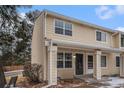 Corner view of a charming two-story townhouse, with a well-maintained exterior and inviting entrance at 8909 Field St # 102, Broomfield, CO 80021