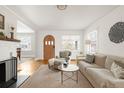 Cozy living room with hardwood floors and neutral decor create a welcoming atmosphere at 945 Jackson St, Denver, CO 80206