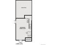 Floor plan illustrating an unfinished basement that offers potential for customization, with unexcavated sections at 14107 Deertrack Ln, Parker, CO 80134