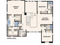 Upper level floor plan highlights the owner's suite, additional bedrooms, bathrooms, and laundry area at 2548 Lupton Ln, Lafayette, CO 80026