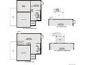 Four variations of basement options, including unfinished, garden level, and walkout at 42724 Calusa Pines Rd, Elizabeth, CO 80107