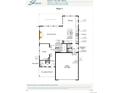 Floor plan featuring the kitchen, great room, dining, and study layout of the home at 8903 Springsong Ln, Littleton, CO 80125