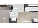 Selection of interior finishes including carpet, laminate flooring, backsplash tile, and countertops at 14279 Currant St, Broomfield, CO 80020