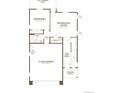 Lower level floor plan including 2 car garage and recreation room at 8516 Eagle River St, Littleton, CO 80125