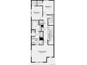 Detailed second-floor plan featuring bedrooms, bathrooms, and a laundry room at 17164 W 91St Ln, Arvada, CO 80007