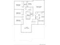 Schematic floor plan showcasing the layout of the upper floor, including bedroom dimensions at 1047 Morning Side Dr, Erie, CO 80516
