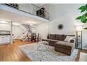 Open floor plan with hardwood floors and lofted second story at 14121 E Baltic Pl, Aurora, CO 80014