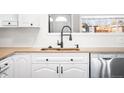 Close-up of the kitchen sink area with modern fixtures and countertops at 3395 W Union Ave, Englewood, CO 80110