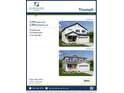 Real estate flyer showcasing the property's exterior elevations, total square footage, and the number of bedrooms and bathrooms at 3888 N Riviera Ct, Aurora, CO 80019