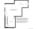 Unfinished basement floor plan with ample space, staircase access, HVAC equipment, and optional window placement at 6311 Las Palmas Pt, Parker, CO 80134