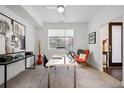 Bright home office with modern desk, chair, and large window at 3038 Wilson Ct # 3, Denver, CO 80205