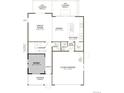 Well-designed floor plan featuring a spacious great room, dining area, kitchen, study, and a 2-car garage at 2681 Sawyer Ln, Erie, CO 80026