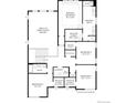 Second story floor plan featuring a primary bedroom with walk-in closets and a bath, plus three additional bedrooms at 6345 Las Conchas Pt, Parker, CO 80134