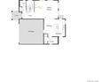 First floor plan featuring a kitchen, great room, foyer, garage, and porch at 1181 Highview Dr, Erie, CO 80516