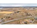 Aerial view showcasing land with highway access and mountain views at 1941 W 160Th Ave, Broomfield, CO 80023