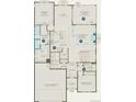 Detailed floor plan showing the layout of the home, including the living spaces, bedrooms, and garage at 22143 E Rocky Top Pl, Aurora, CO 80016