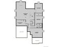 Basement plan featuring a recreation room, flex room, bedroom, bathroom, and unfinished storage areas at 5546 Tamarack Ave, Firestone, CO 80504