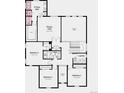 Second floor plan featuring primary suite, bedrooms 2, 3, and 4, plus laundry at 4284 Ridgewalk Pt, Castle Rock, CO 80108