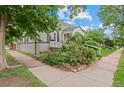 Beautifully landscaped property with lush greenery, showcasing the home's inviting curb appeal and serene surroundings at 1038 E 4Th Ave, Denver, CO 80218
