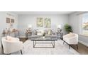 Cozy living room filled with natural light, neutral tones, and modern furnishings at 2839 Ivanhoe St, Denver, CO 80207