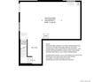 Floorplan of an unfinished basement showing stairs and storage at 206 Welded Tuff Trl, Castle Rock, CO 80104