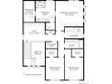 Upstairs floorplan featuring primary bedroom, primary bath, two more bedrooms, and a loft at 206 Welded Tuff Trl, Castle Rock, CO 80104