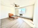 Bright bedroom showcasing ample space and a large window for natural light at 755 S Alton Way # 12C, Denver, CO 80247