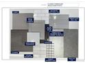 Photo showcasing classic farmhouse finish selections for the home, including tile, countertops, and cabinets at 851 Coal Bank Trl, Castle Rock, CO 80104