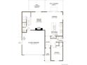 Detailed first-floor floor plan showcasing the layout of the home, including the kitchen and living areas at 9728 Cathay St, Commerce City, CO 80022