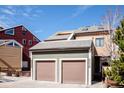 Detached two-car garage for townhomes, providing ample parking and storage space with a neutral exterior at 2885 Springdale Ln, Boulder, CO 80303