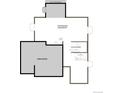 Floor plan of unfinished basement with space for customization and recreation at 700 Lawson Dr, Elizabeth, CO 80107