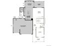 First floor layout featuring gourmet kitchen, great room, sunroom, study, mud room, and a three-car garage at 700 Lawson Dr, Elizabeth, CO 80107