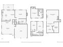 Detailed floor plan showcasing the layout of the home's multiple levels and room dimensions at 7761 Everett Way, Arvada, CO 80005