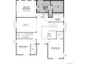 Second floor plan featuring a Primary bedroom, two additional bedrooms, two baths, laundry room, and an open to below area at 1401 Lumber Ridge N Cir, Erie, CO 80516