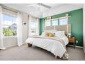 Bright main bedroom with vaulted ceilings and ample natural light at 14833 E Crestridge Dr, Centennial, CO 80015