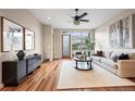 Bright living room with hardwood floors, a neutral color palette, and lots of natural light at 3734 Ridgeway St, Boulder, CO 80301